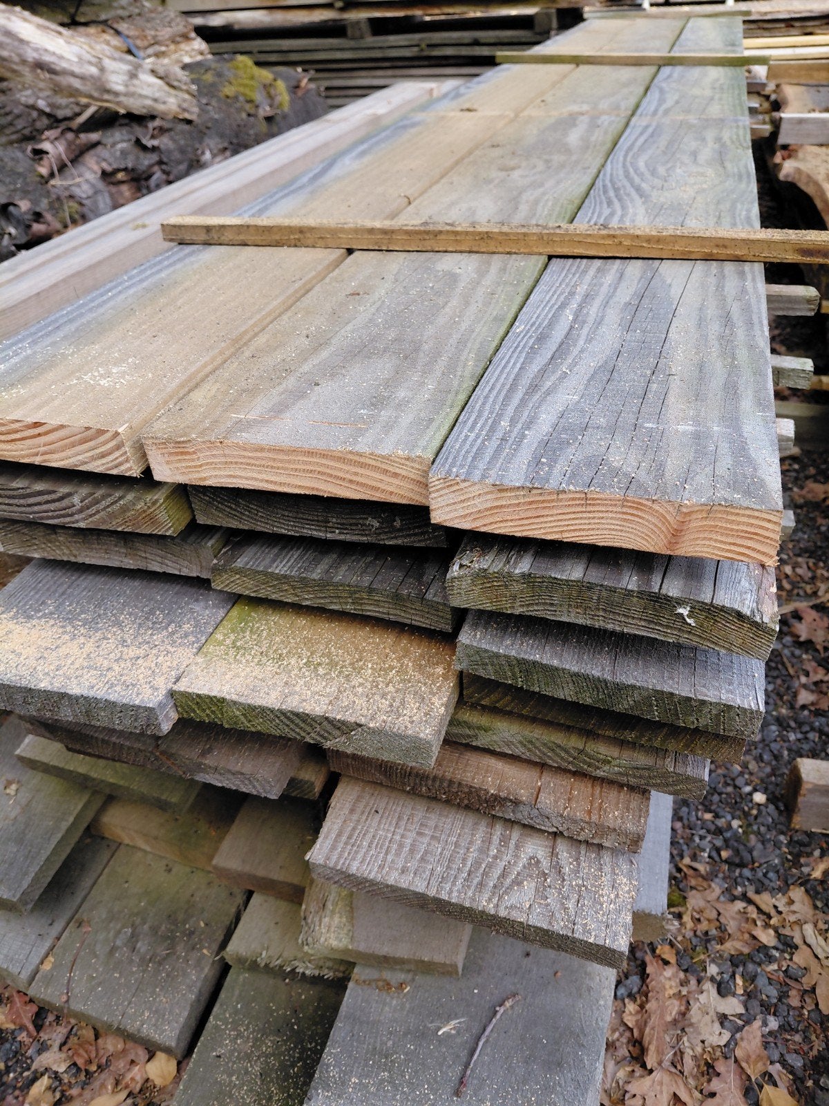 Douglas planken 22mm verkleurd., Ophalen, 250 cm of meer, Planken