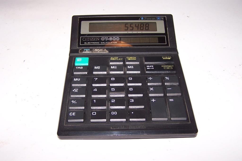Vintage Citizen CT-300 rekenmachine. Izgs., Verzamelen, Elektronische Apparatuur, Ophalen of Verzenden, Computers en Rekenmachines