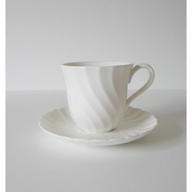 Wedgwood Candlelight kop en schotels wit, Ophalen of Verzenden