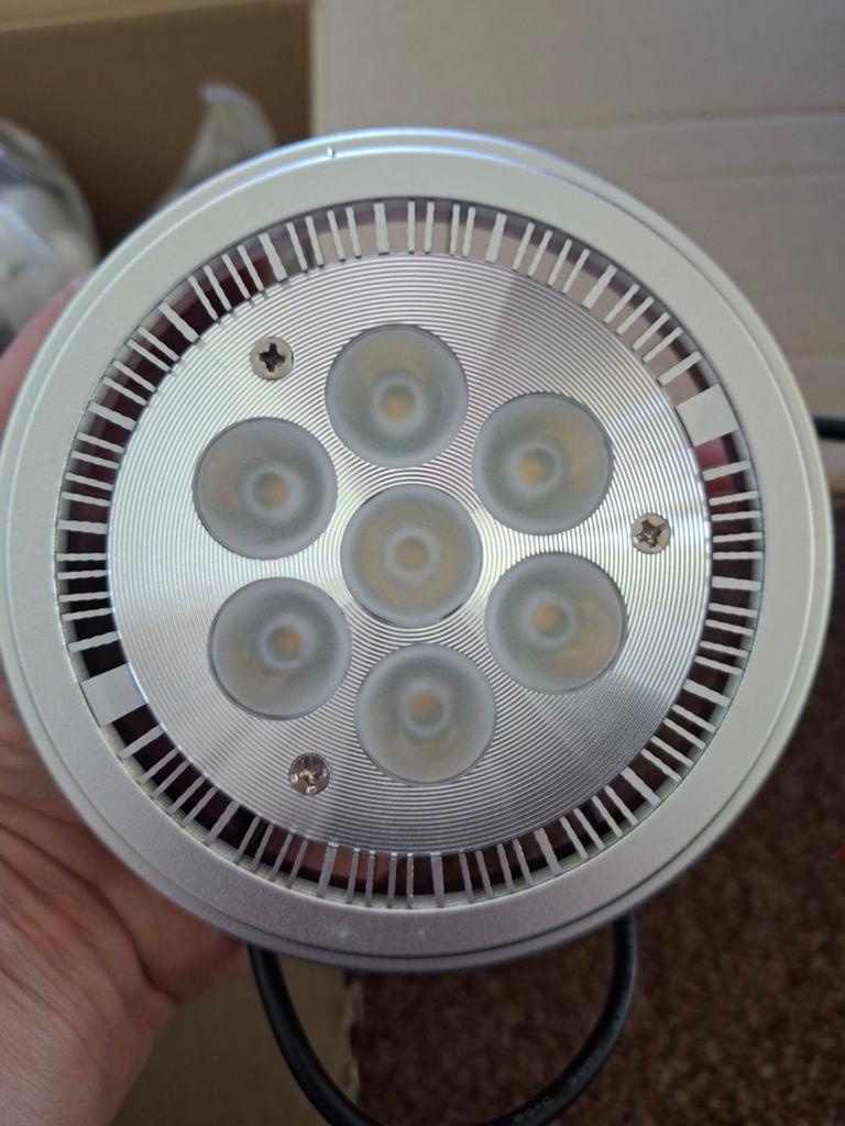 9x Blueline LED 7*2W 230V AC 2900K Cree Q2 S65, Ophalen, Led-lamp, 60 watt of meer, Nieuw
