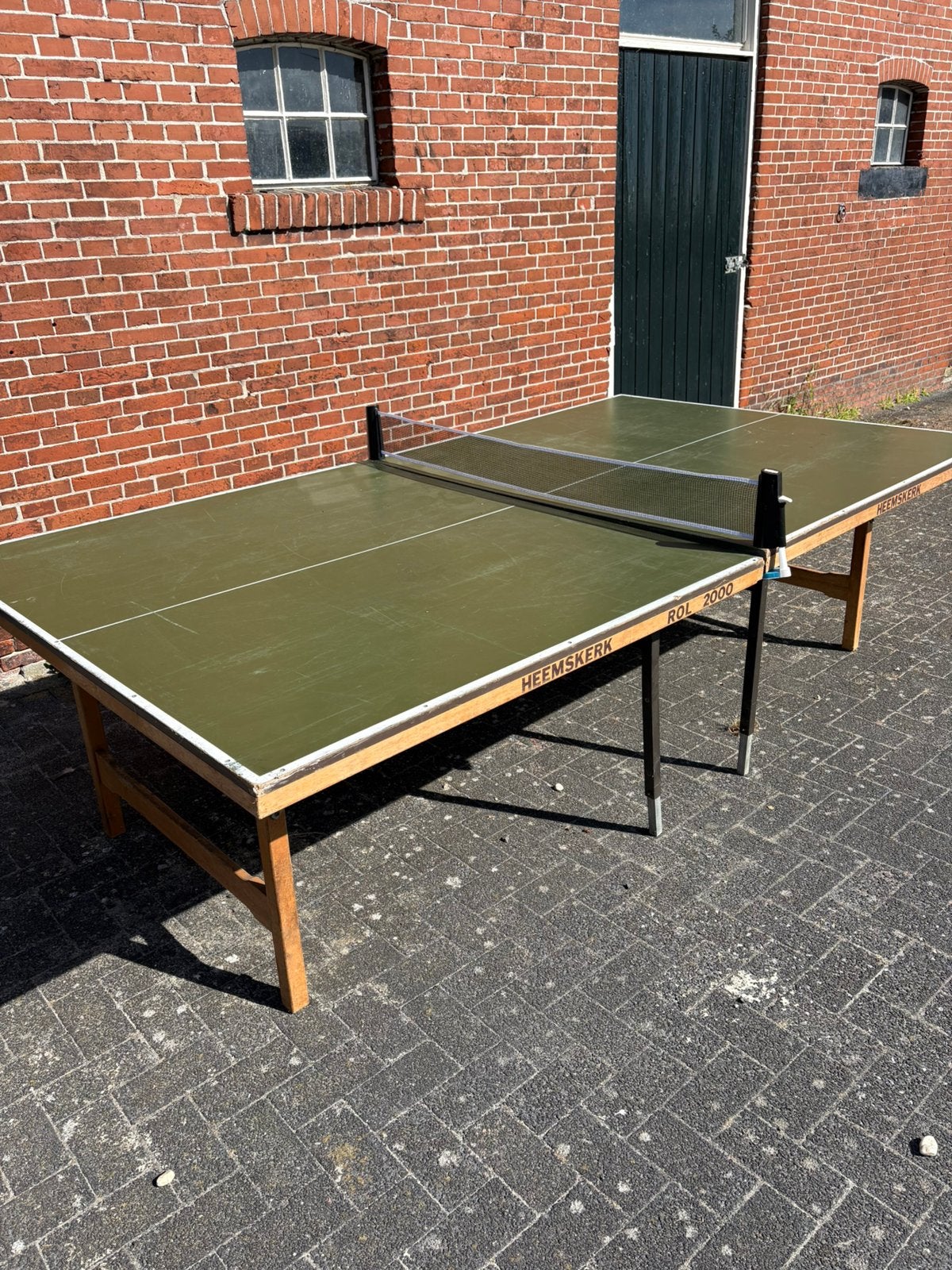 Tafeltennistafel Heemskerk (GRATIS), Sport en Fitness, Tafeltennis, Ophalen, Gebruikt, Tafel Indoor