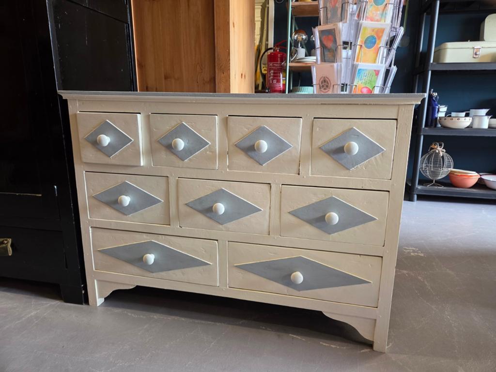 Apothekerskast, kast ladekast halkast, Huis en Inrichting, Ophalen, Gebruikt, 5 laden of meer, 50 tot 100 cm