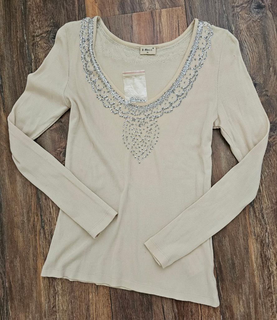 Nieuw beige X Mail shirt mt XL, Ophalen of Verzenden, Nieuw, Maat 46/48 (XL) of groter, Beige