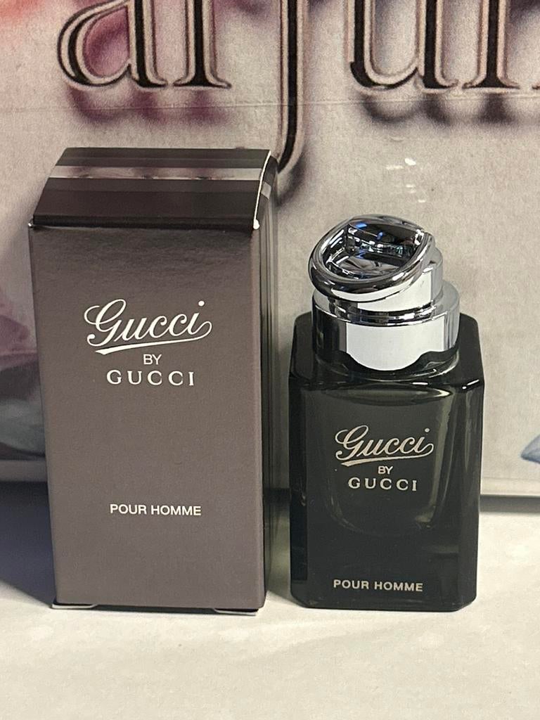 Guccy by Gucci pour homme miniature 5ml edt, Ophalen of Verzenden, Nieuw, Miniatuur, Gevuld