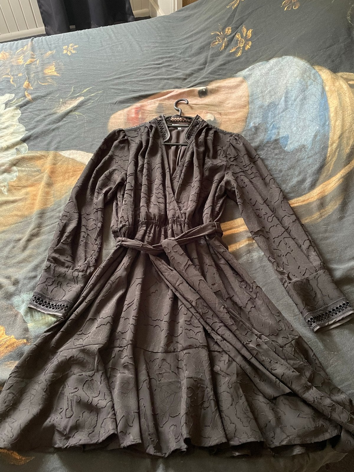 Suncoo Paris Robe Charly Zwarte Jurk met Mooie Details, Maat 38/40 (M), Zwart, Ophalen of Verzenden, Zo goed als nieuw