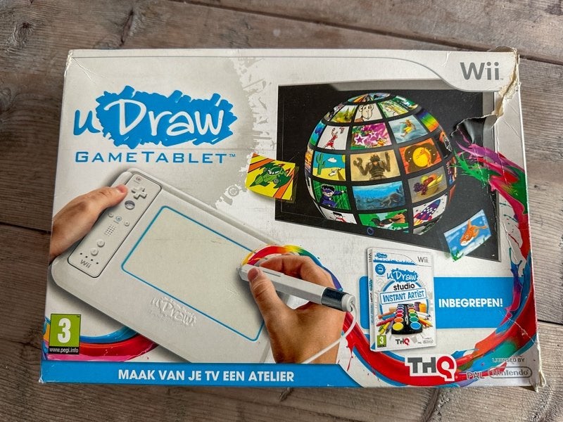 WII uDraw Game Tablet, Spelcomputers en Games, Games | Nintendo Wii, Zo goed als nieuw, Puzzel en Educatief, 1 speler, Vanaf 3 jaar