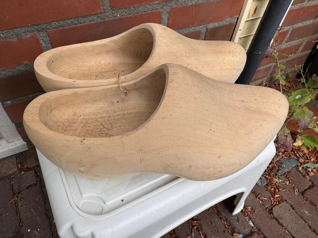 Nieuwe Hollandse blanke houten klompen blank maat 41 26,5 cm, Ophalen of Verzenden, Nieuw