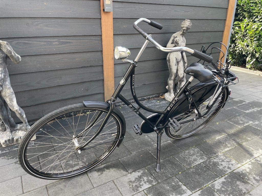 Oma school fiets in zeer goede staat - Met schooltashouder!, Fietsen en Brommers, Fietsen | Dames | Damesfietsen, Terugtraprem