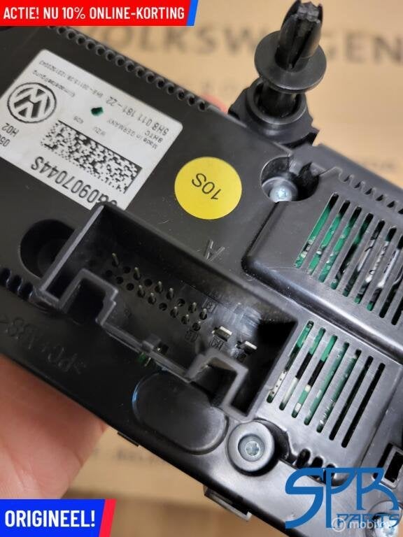 VW GOLF 7 Climatronic paneel 5G0907044S CLIMATE CONTROL UNIT, Gebruikt, Volkswagen, Ophalen of Verzenden, Volkswagen