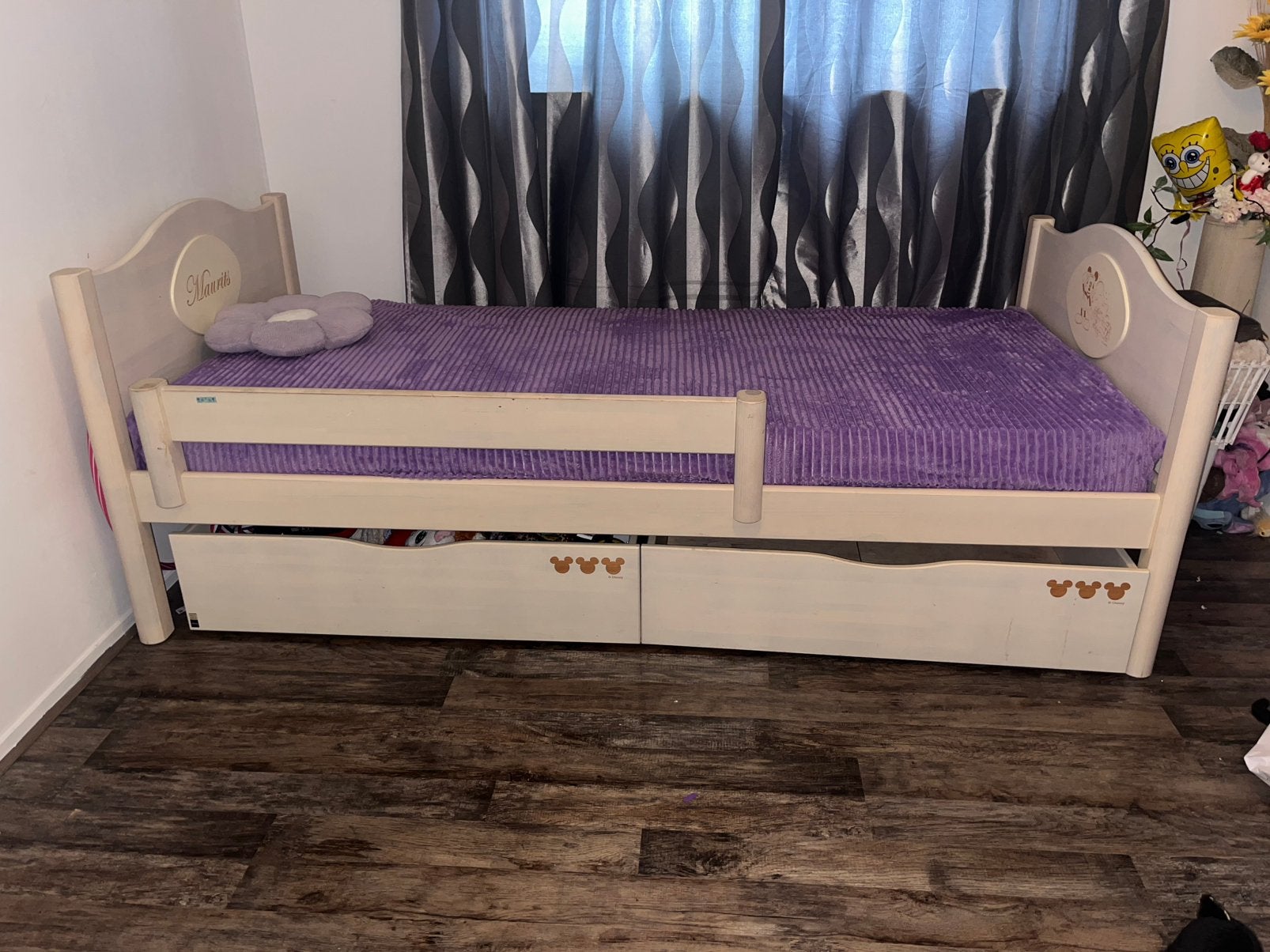 Eenpersoons bed, Ophalen, 85 tot 100 cm, Zo goed als nieuw, Lattenbodem