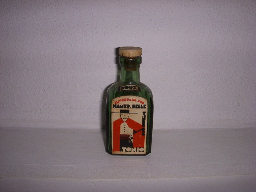 MOOI flesje Likeurstokerij Hamer v Belle Tilburg ' Tonio ', Ophalen of Verzenden, Gebruikt, Verpakking