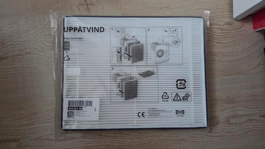 Uppatvind deeltjes filter wit, Ophalen of Verzenden, Nieuw