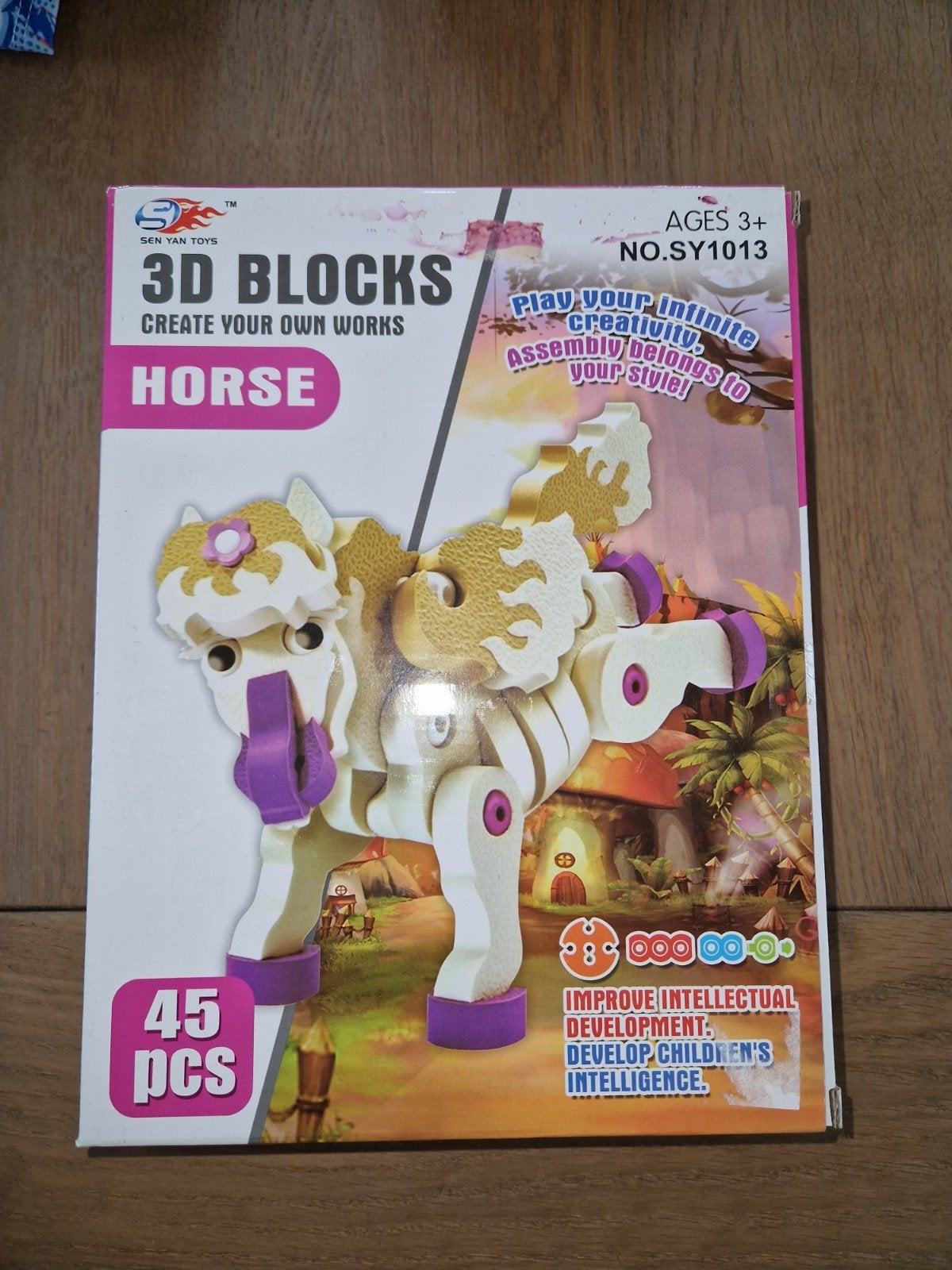 3d blocks  horse paard nieuw in de doos, Ophalen of Verzenden, Nieuw