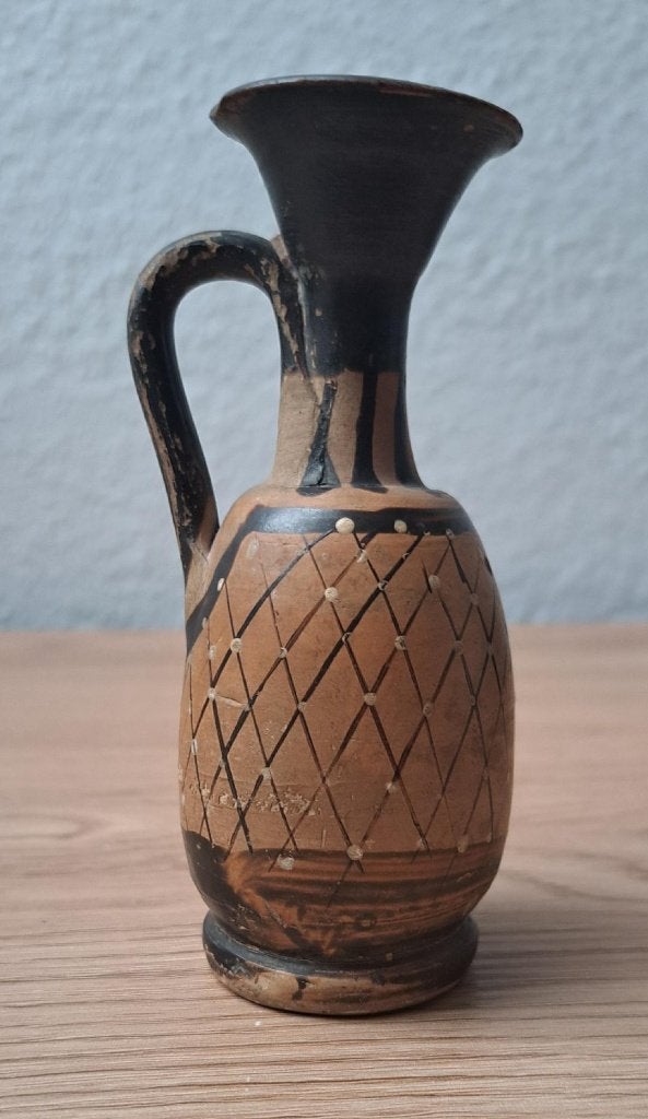 bodemvondst prachtige lekythos uit de 4e eeuw voor christus, Ophalen of Verzenden