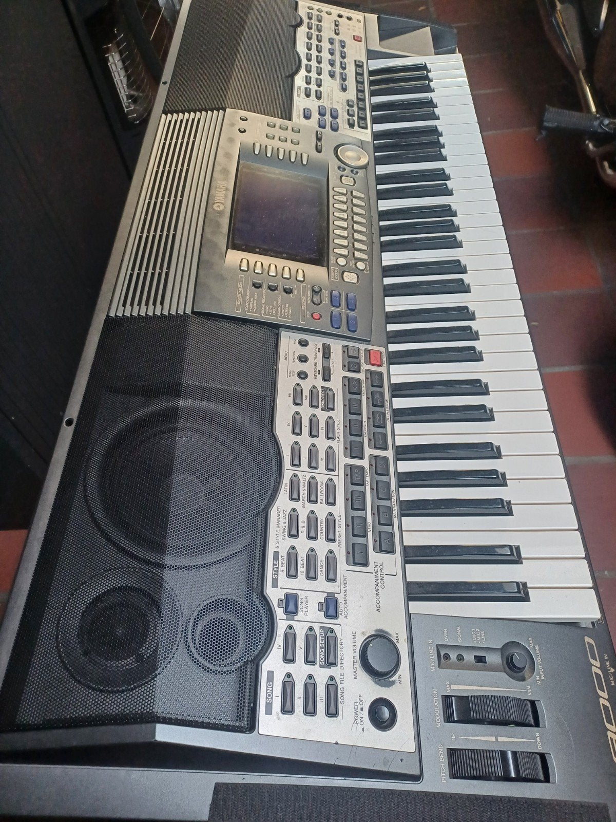 YAMAHA psr 9000 WORKSTSTATION + standaard, Ophalen, Yamaha, Midi-aansluiting, 61 toetsen