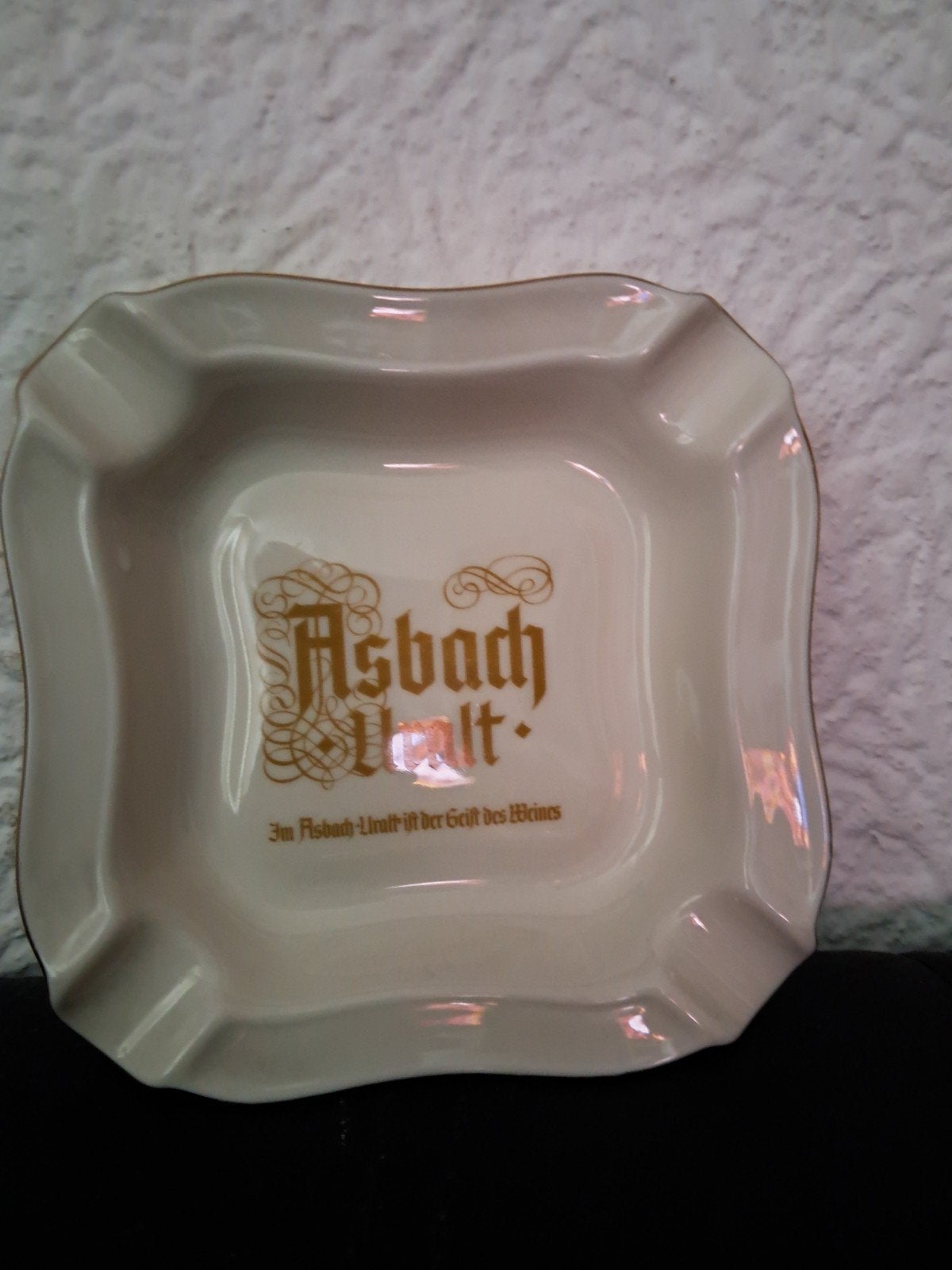 Vintage Thomas Asbach Uralt Asbak - Porselein Duitsland, Ophalen of Verzenden
