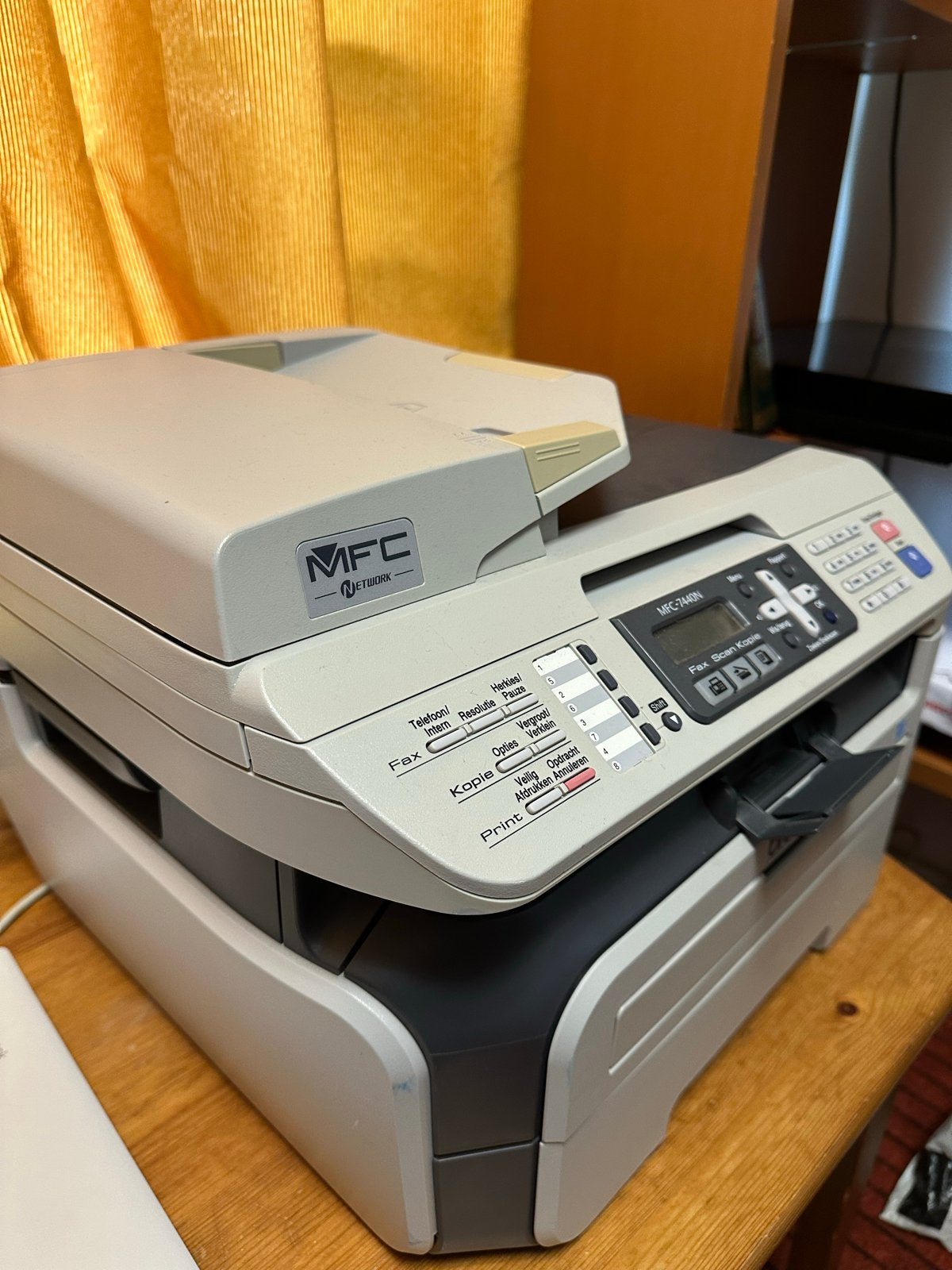 Brother MFC-7440N Laserprinter, scanner, kopieerapparaat, fa, Computers en Software, Ophalen, Gebruikt, Faxen, All-in-one