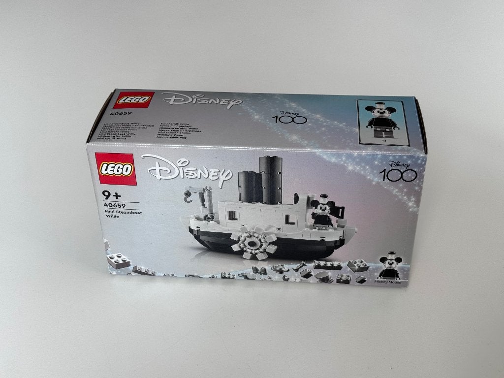 LEGO 40659 Mini Steamboat Willie – Disney 100 Jaar, Lego, Nieuw, Ophalen of Verzenden, Disney