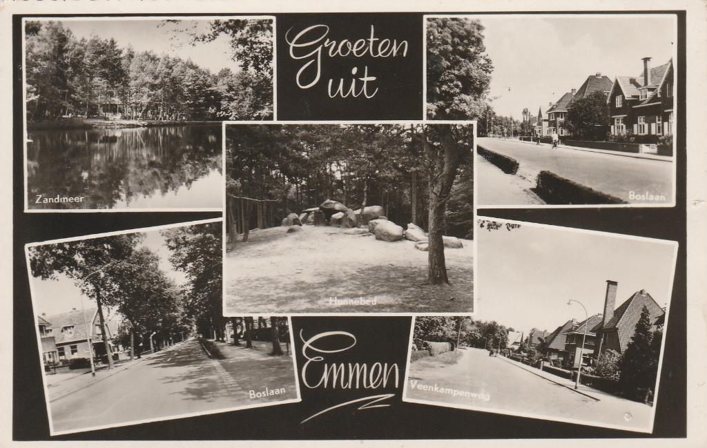 Emmen, Ophalen of Verzenden, 1940 tot 1960, Gelopen, Drenthe
