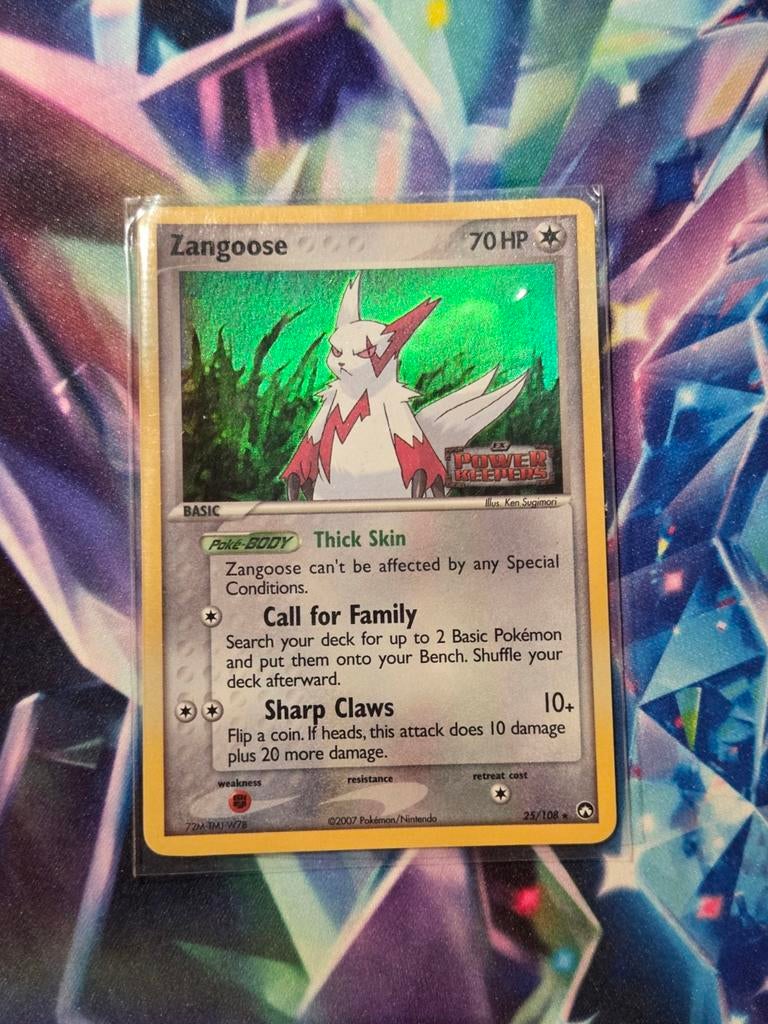 Zangoose Holo 25/108, Hobby en Vrije tijd, Verzamelkaartspellen | Pokémon, Ophalen of Verzenden, Zo goed als nieuw