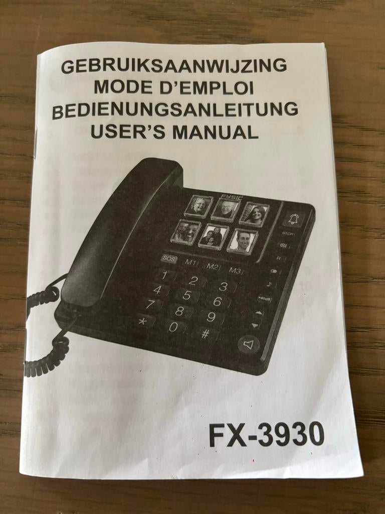 Fysic FX-3930 Telefoon met fototoetsen - Seniorentelefoon, Ophalen of Verzenden, Zo goed als nieuw