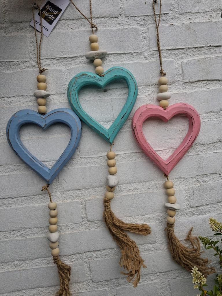 Ibiza Style 3 hangers hart, Huis en Inrichting, Woonaccessoires | Overige, Verzenden, Nieuw