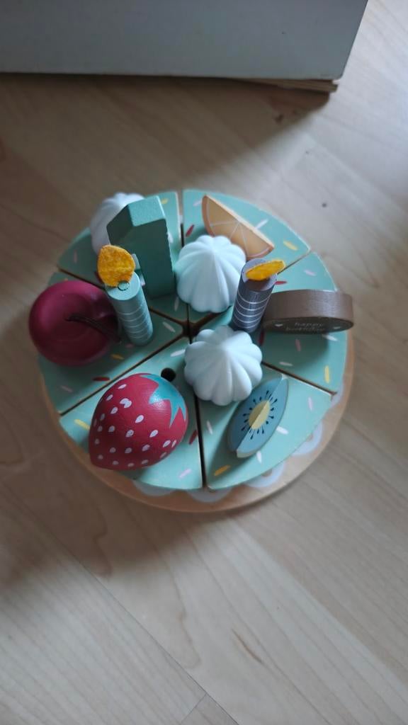 Little Dutch Houten Taart & Stapelbaar Worstenbroodje, Ophalen, Gebruikt, Meubelstuk of Keukentje