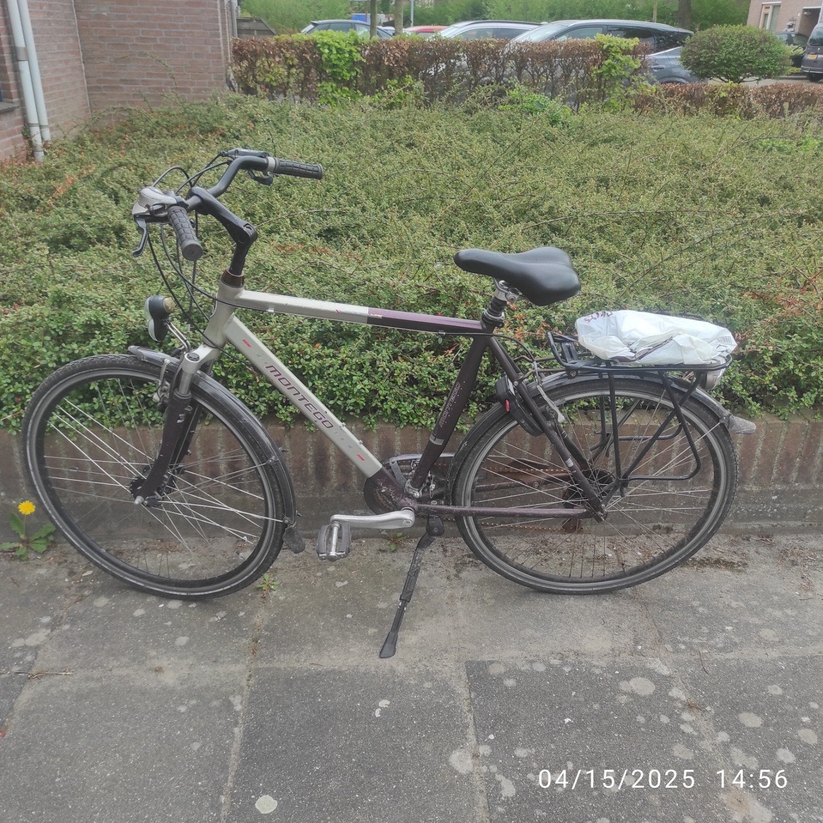 Montego damesfiets met versnellingen en verlichting, Ophalen