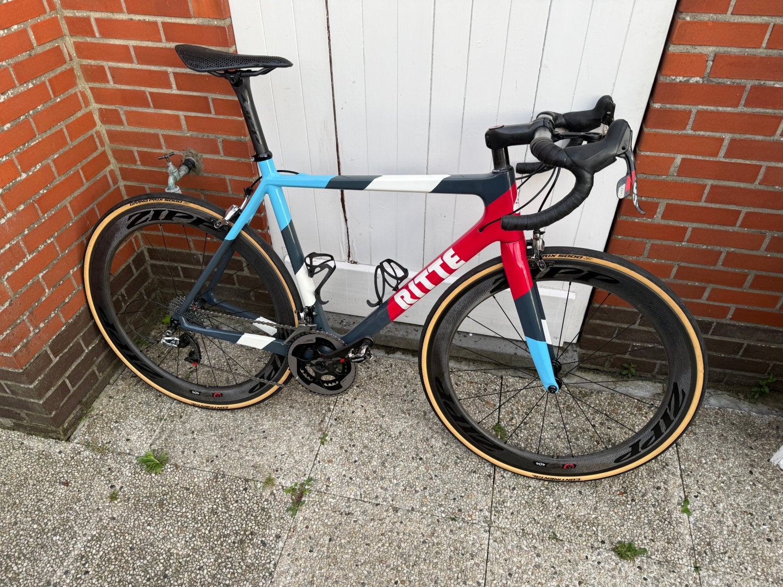 Ritte Ace maat 56 Sram Red22 Zipp 404FC, Fietsen en Brommers, 28 inch, Gebruikt, Carbon, Velgrem