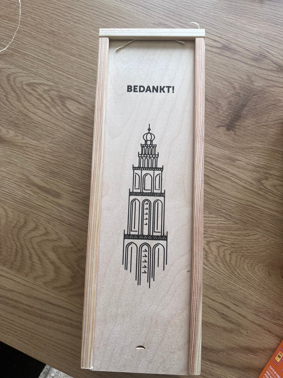 Wijnkist met stro, Huis en Inrichting, Woonaccessoires | Kisten, Minder dan 50 cm, 50 tot 100 cm, Ophalen of Verzenden, Zo goed als nieuw
