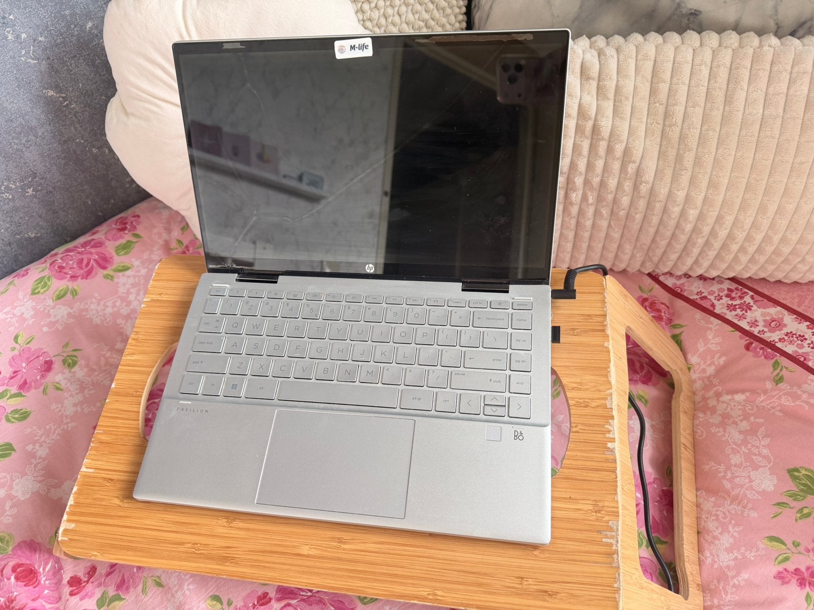 HP Pavilion x360 laptop barst in scherm maar verder nog goed, Ophalen, 15 inch, 256 GB of meer, 4 GB of minder
