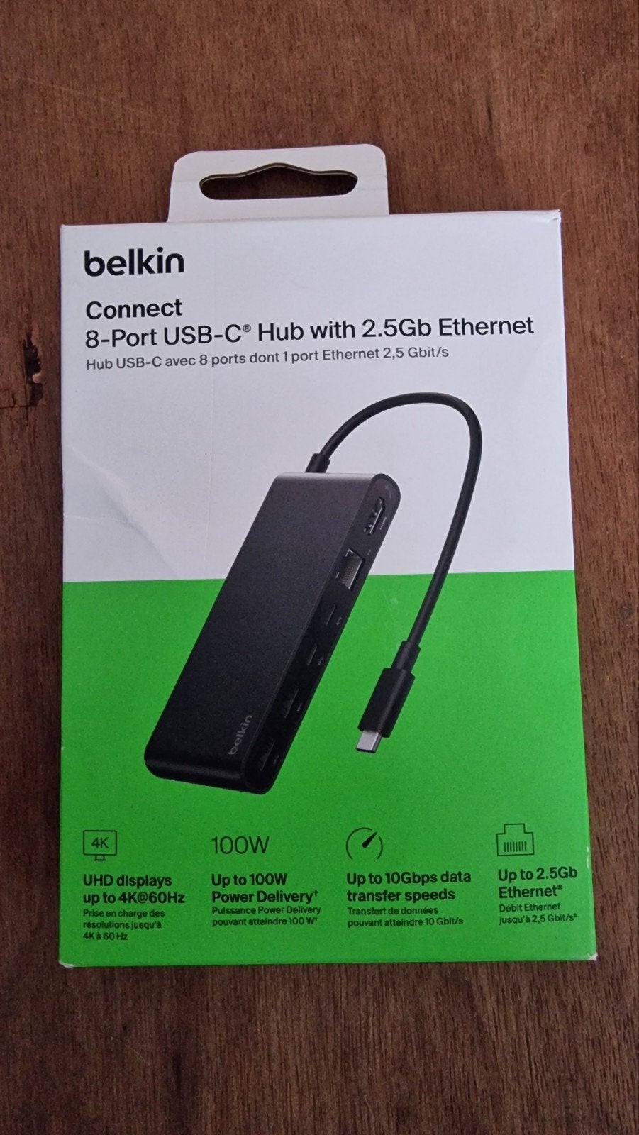 Belkin Connect 8-Poorts USB-C Hub met 2.5Gb Ethernet, Computers en Software, Netwerk switches, Ophalen of Verzenden