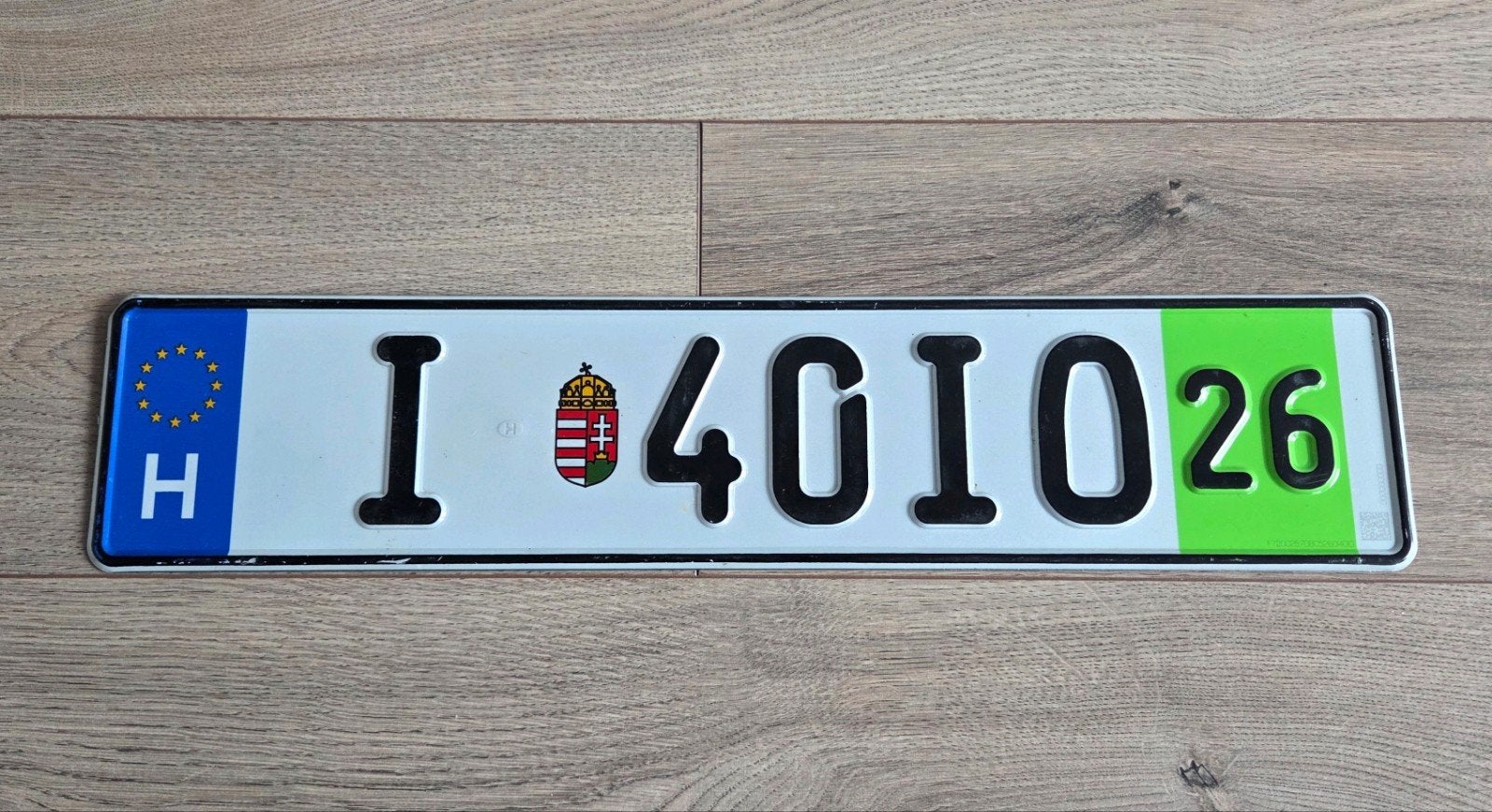 Kentekenplaat nummerplaat nummerbord Hongarije, Ophalen of Verzenden, Gebruikt, Auto's