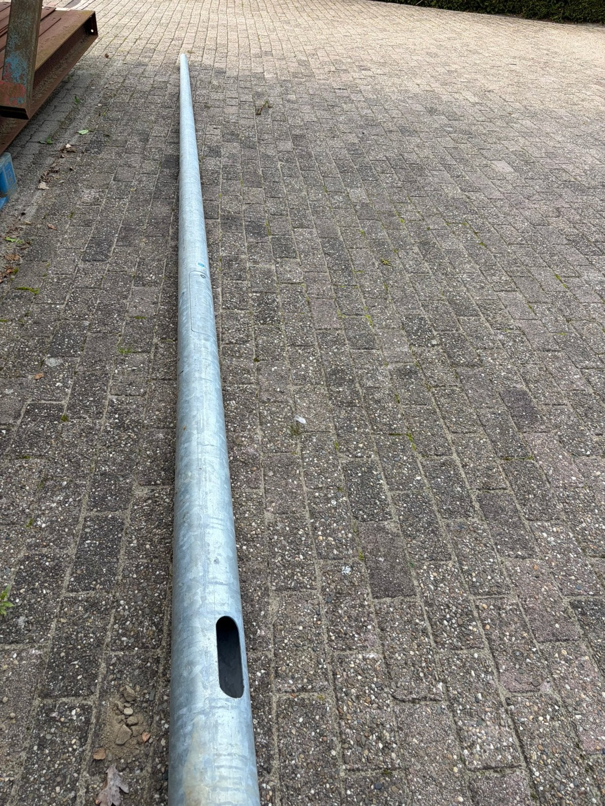 Lantaarn paal nieuw +armatuur., Tuin en Terras, Ophalen, Minder dan 50 watt, Staande lamp, Aluminium