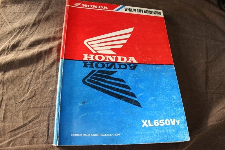 Honda XL650 2000 Transalp motorfiets werkplaatsboek XL 650 V, Ophalen of Verzenden, Honda