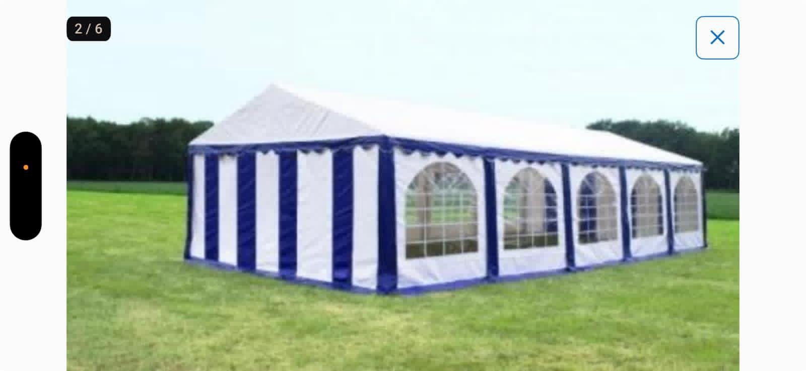 Partytent 10x5, Ophalen, Zo goed als nieuw