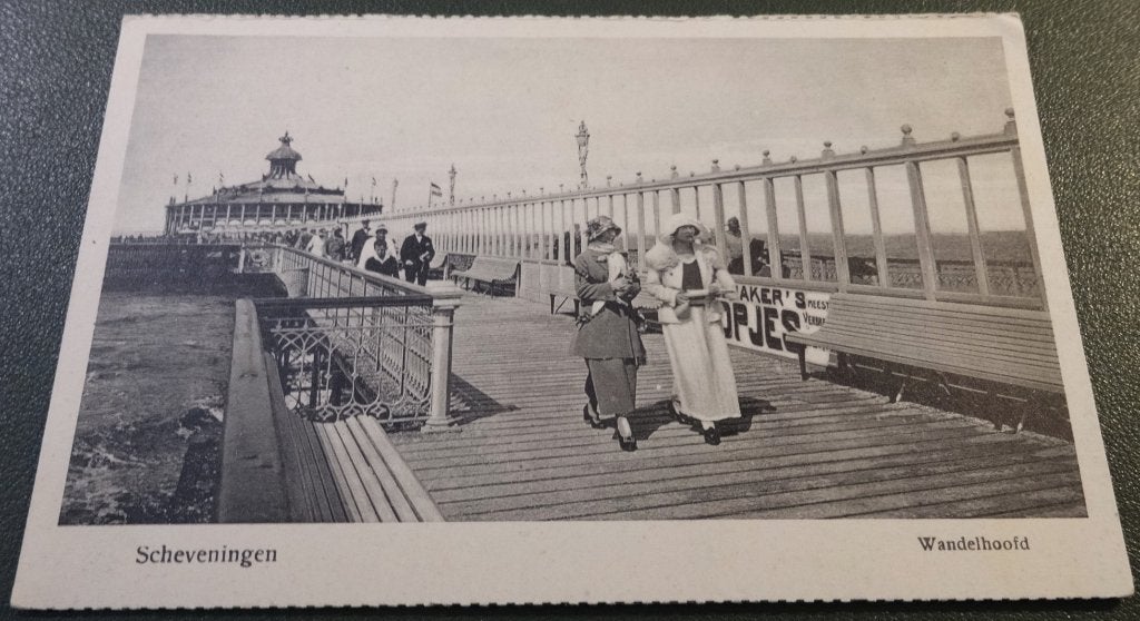 Scheveningen - Flaneren op Wandelhoofd Pier - KDh02, Verzamelen, Verzenden, Voor 1920, Ongelopen, Zuid-Holland