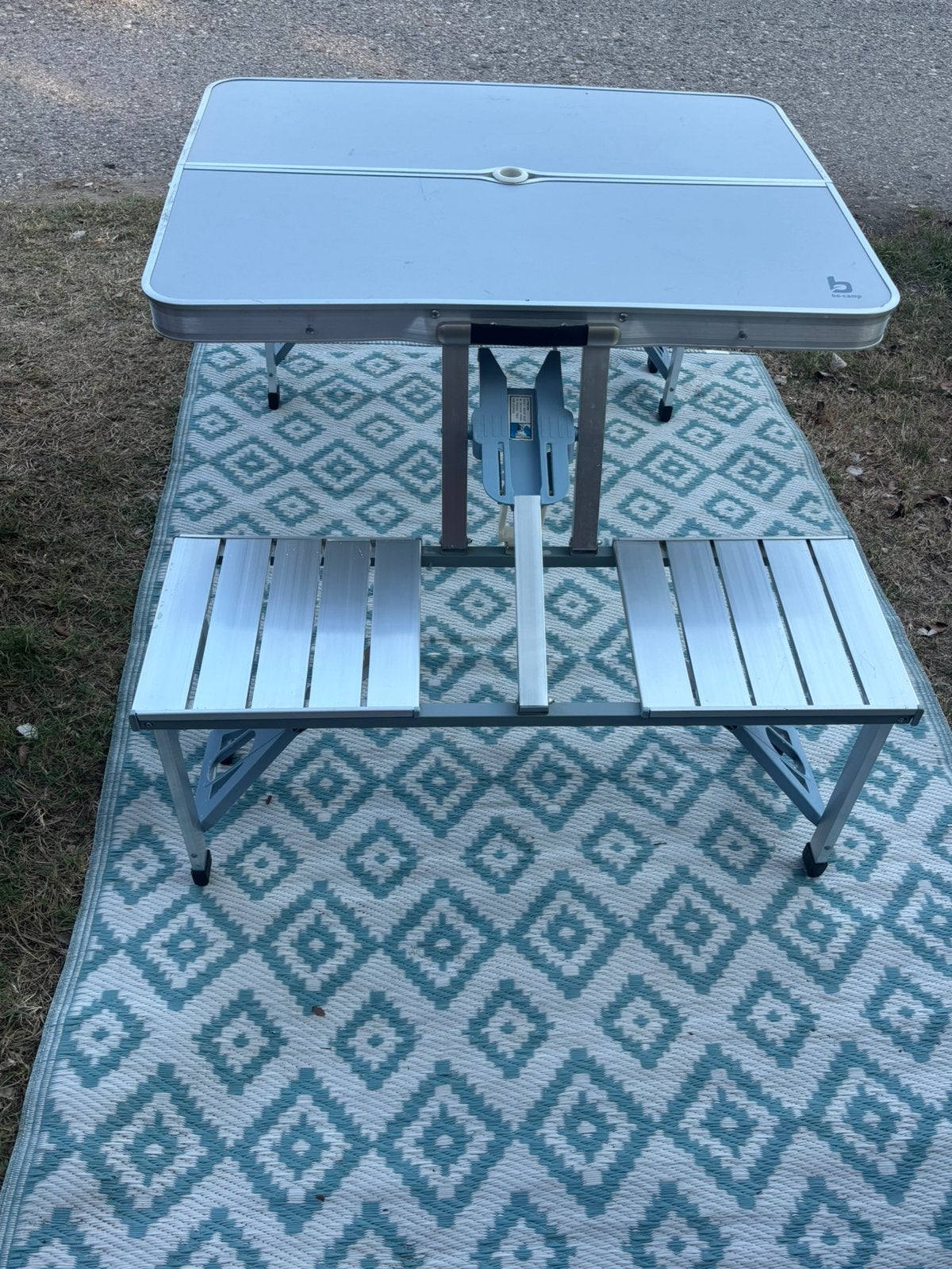 picknicktafel, Tuin en Terras, Picknicktafels, Ophalen, Zo goed als nieuw, Inklapbaar, Rechthoekig