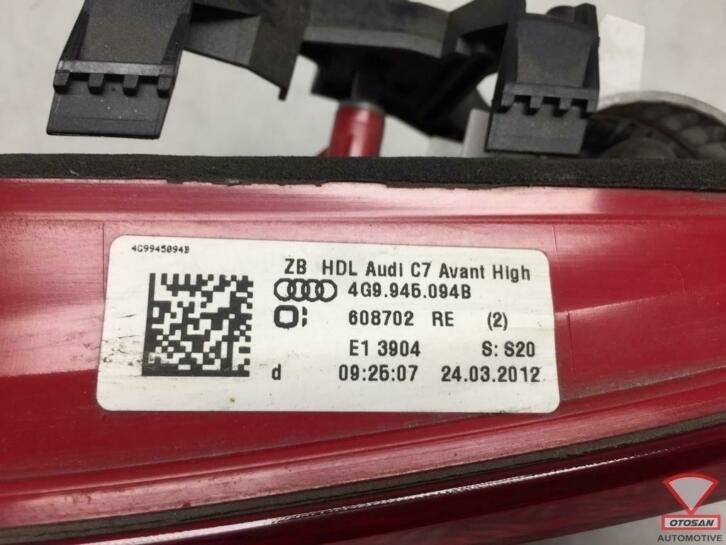 audi a6 4g avant achterlicht led rechts binnen 4g9945094b, Gebruikt, AUDI AG, Auto-Union-Strasse 1
85045  Ingolstadt, DE, Kundenbetreuung@audi.de