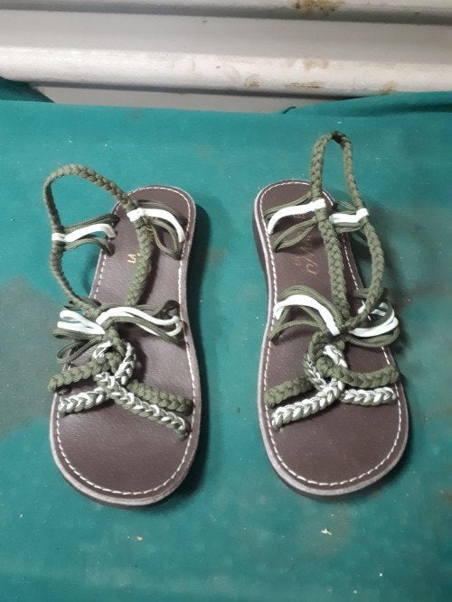la marine sandalen, groen, Ophalen of Verzenden, 'T Olde Gre-j, Info@toldegrej.nl, Endepoelstraat 20f Didam