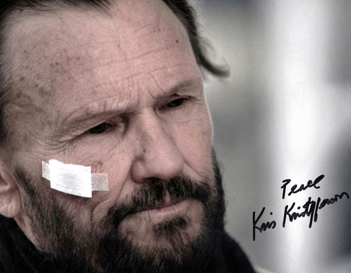 Foto KRIS KRISTOFFERSON met Handtekening Gesigneerd, Verzamelen, Muziek, Artiesten en Beroemdheden, Verzenden, Foto of Kaart, Gesigneerd