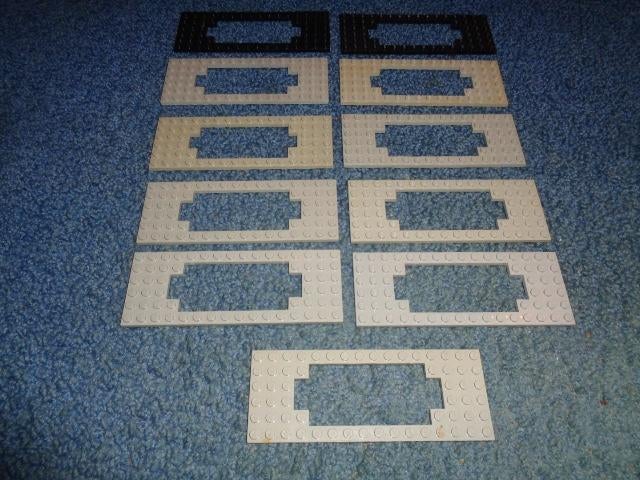 Partij P114=Lego trein bodems 6x16, Lego, Lego, Lego, Ophalen of Verzenden