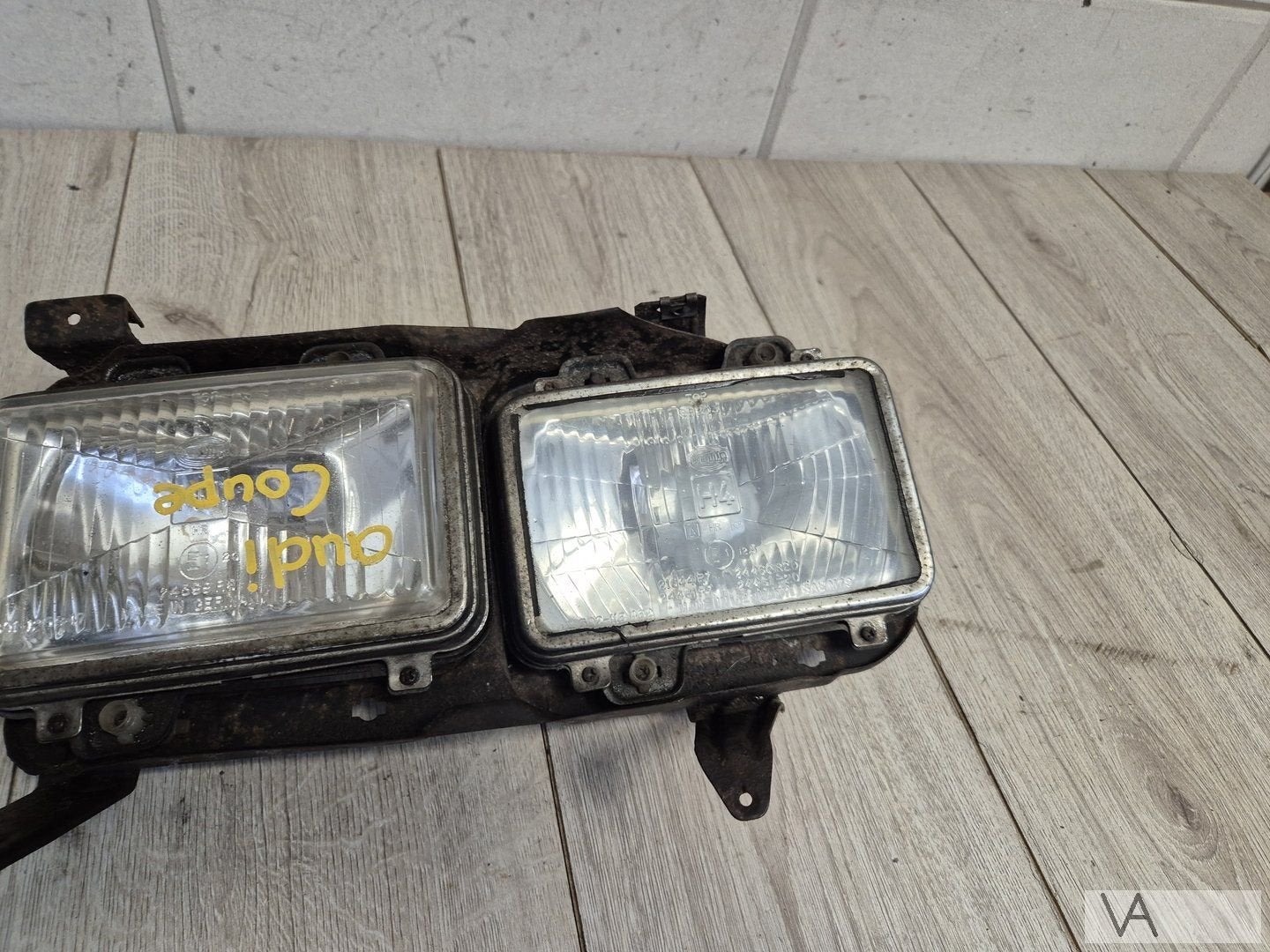 Audi Coupe b2 1980 - 1988 koplamp links dubbele lamp QUATTRO, Gebruikt, -, -, -