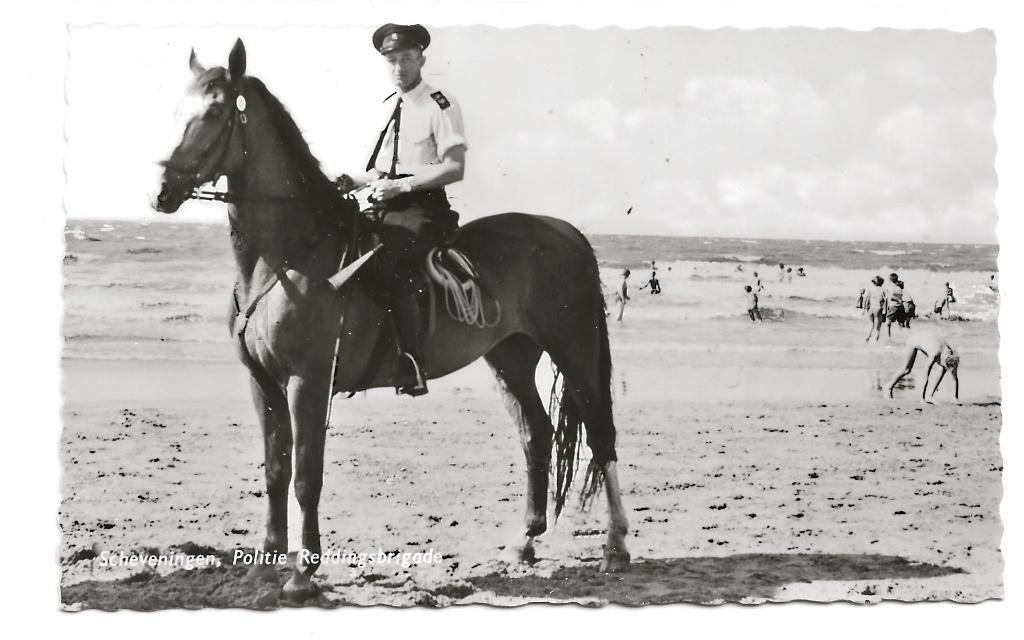 BF152-Scheveningen,Politie Reddingsbrigade,paard, Verzamelen, Verzenden, 1960 tot 1980, Ongelopen, Zuid-Holland