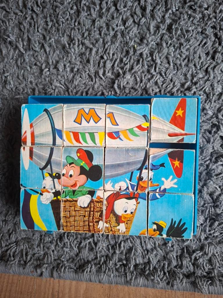 Vintage blokpuzzel Disney, Ophalen of Verzenden, 3 tot 4 jaar