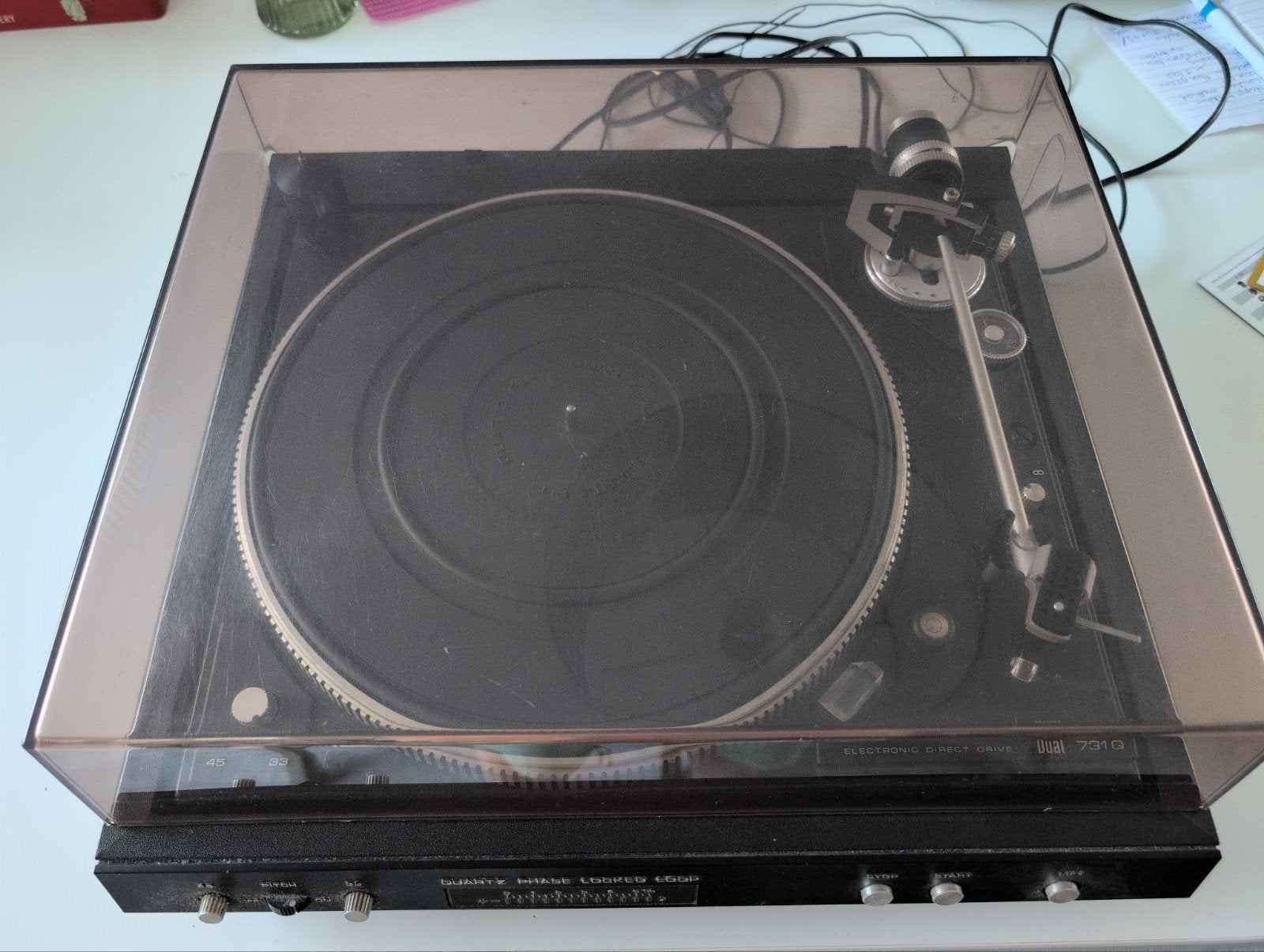 Dual 731Q platenspeler, Audio, Tv en Foto, Platenspelers, Ophalen, Gebruikt, Automatisch, Platenspeler