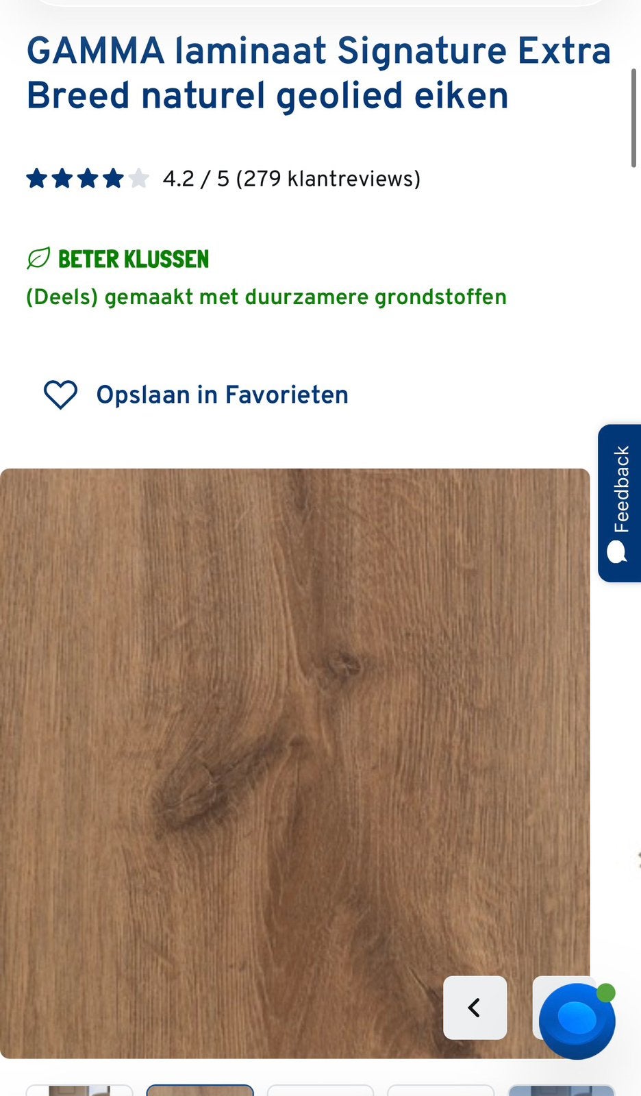 gezocht laminaat Signature Extra Breed naturel geolied eiken, Ophalen, 50 tot 150 cm, Zo goed als nieuw, 10 m² of meer