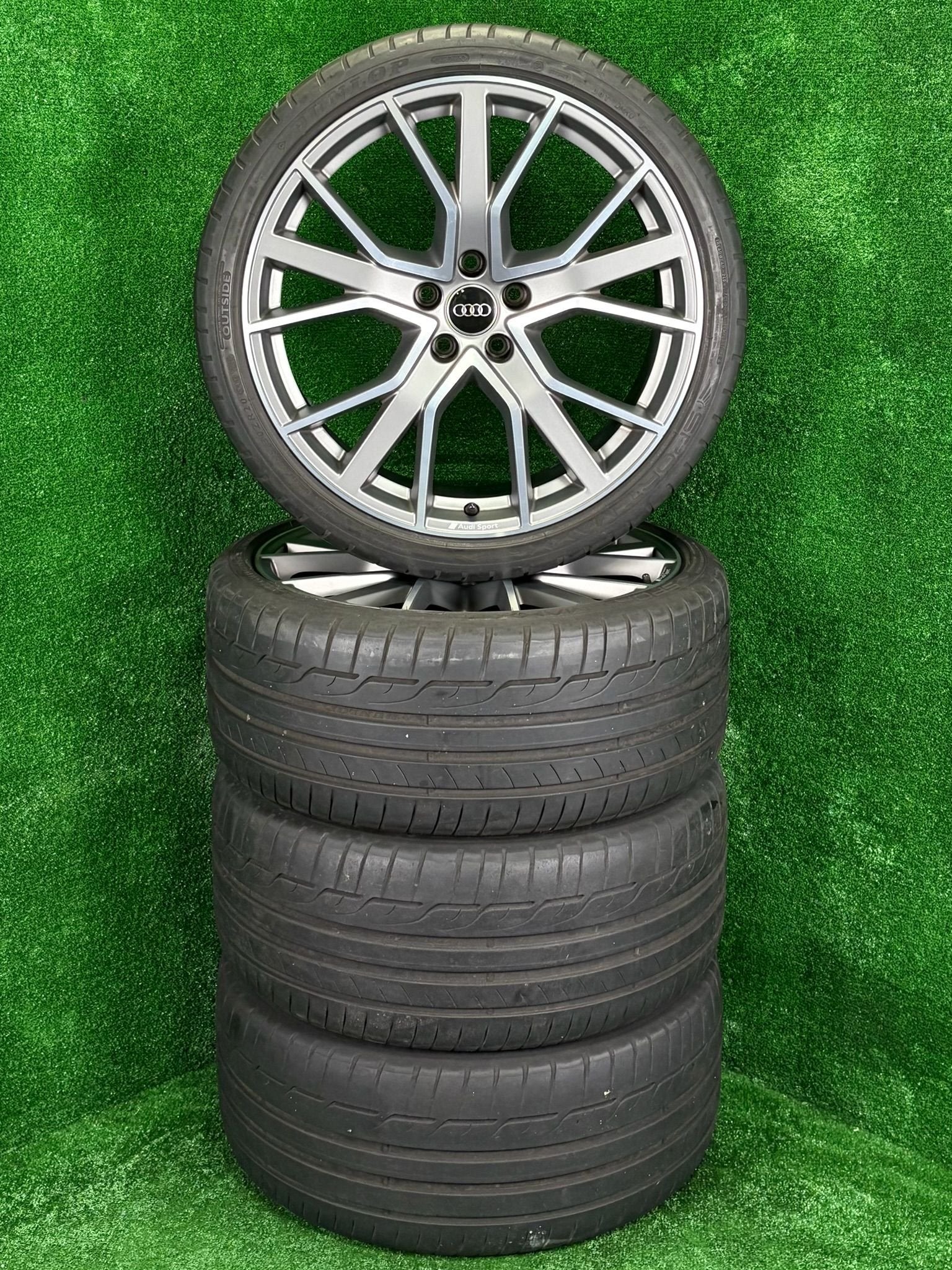 Originele 20 inch Audi Sport velgen banden A5 S5 A4 S4 B9, Gebruikt, -, 265 mm, -
