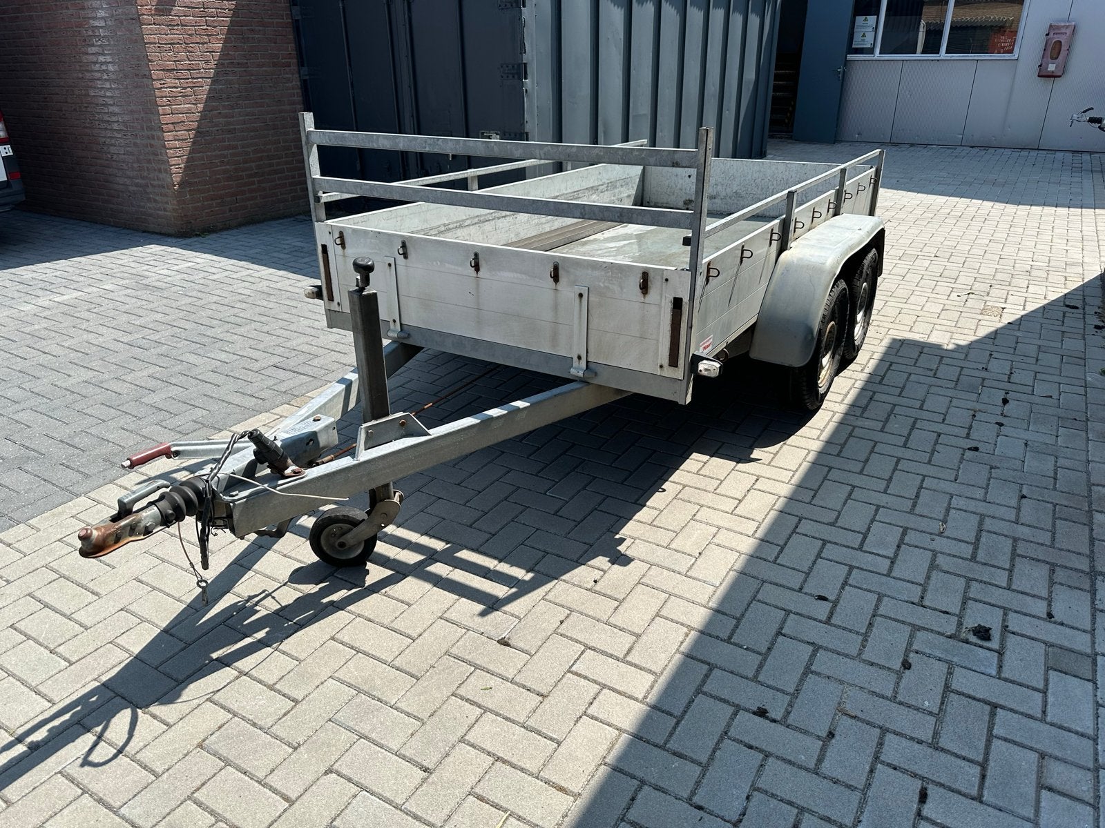 Anssems Aanhangwagen tandemasser aluminium ladders, Ophalen, Gebruikt