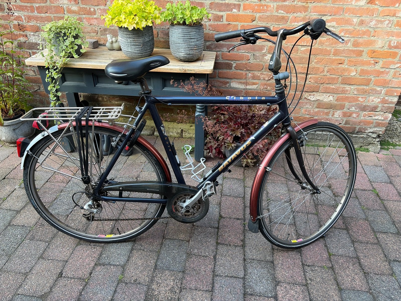 Batavus Cibola herenfiets met 21 versnellingen, Fietsen en Brommers, Ophalen, Gebruikt, Velgrem, Versnellingen